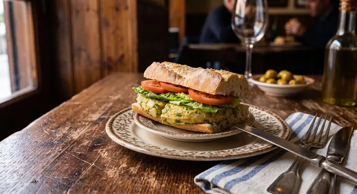 Tuna with Special Sauce, Tomato and Lettuce